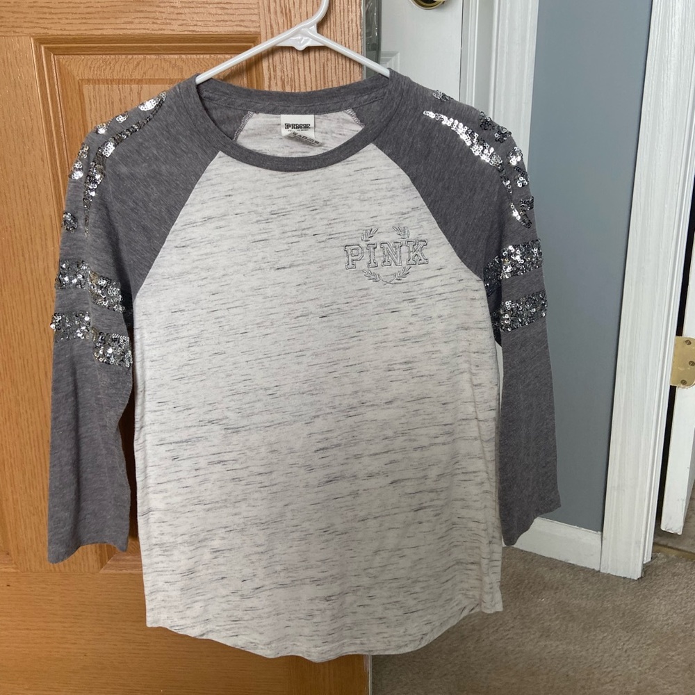 New VS pink top sparkle sequin